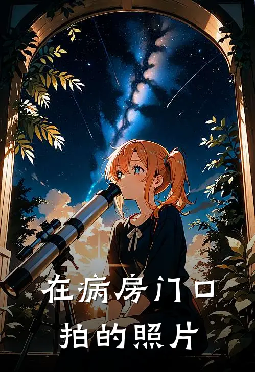在病房门口拍的照片