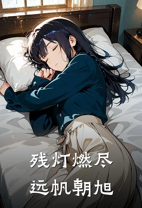 残灯燃尽，远帆朝旭